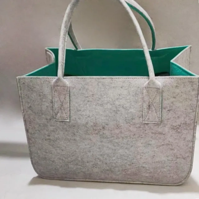 Bolsa de almacenamiento de fieltro resistente, de dos colores, reutilizable y de Progift Fashion