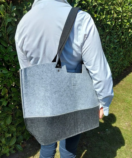 Sacs fourre-tout en feutre RPET réutilisables pour femmes de la marque Progift BSCI