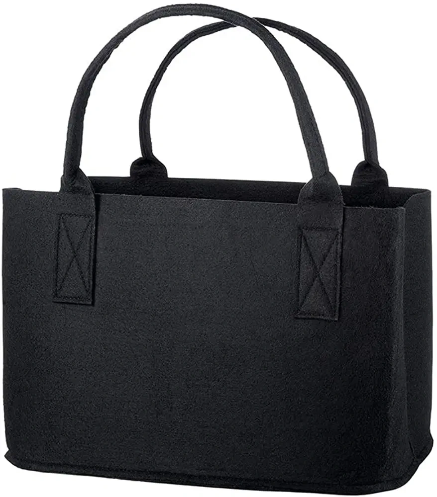 Progift Fashion New Custom Snowflake Women Felt Tote Bags