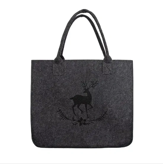 cheap bulk buy fashion women men deer embossing travel luggage makeup shopper shopping leisure storage felt bags