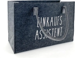 Sản phẩm mới năm 2024 100% tự nhiên đa năng giỏ đựng đồ mua sắm tay cầm trợ lý mua sắm túi nỉ than chì