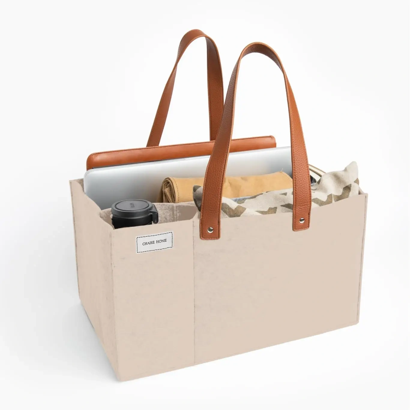 2024 new open design students women men office work school stationery craft organization storage felt handles bag