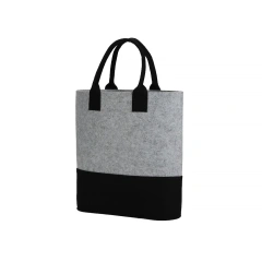 Bolsa de compras reutilizable y resistente de fieltro de dos colores de Progift Fashion
