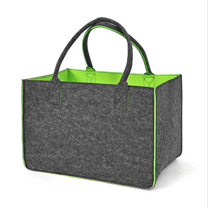 Progift Fashion Reusable Sturdy Dual Color Felt Storage Bag