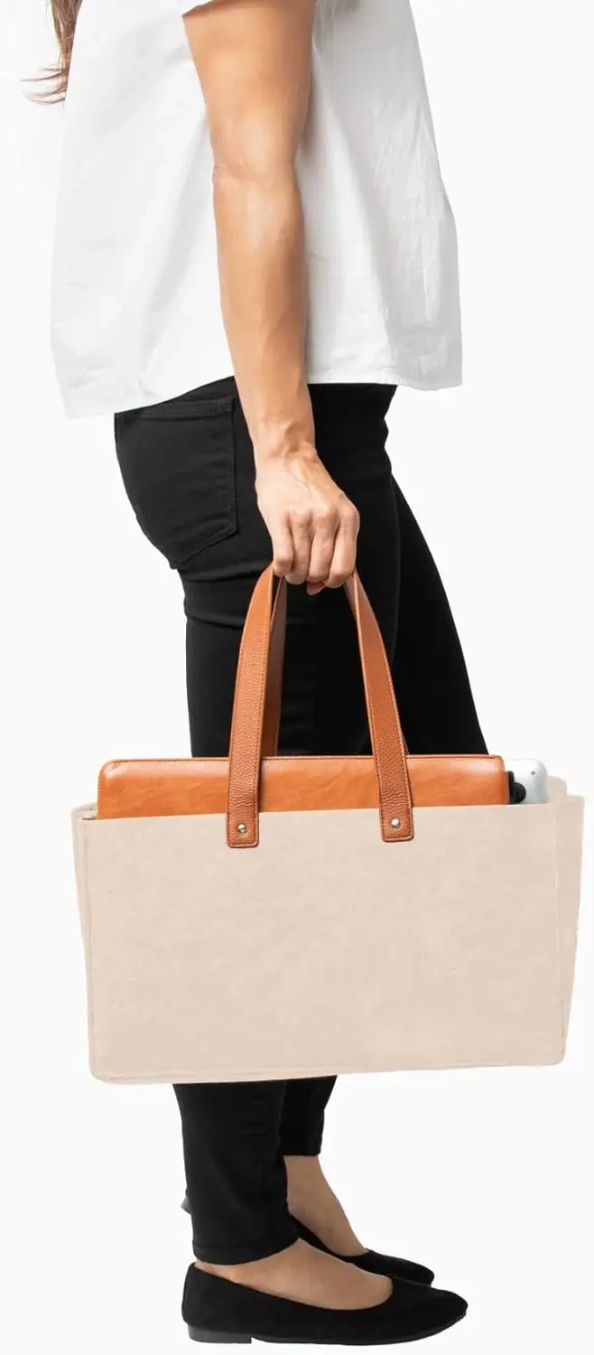 2024 new open design students women men office work school stationery craft organization storage felt handles bag