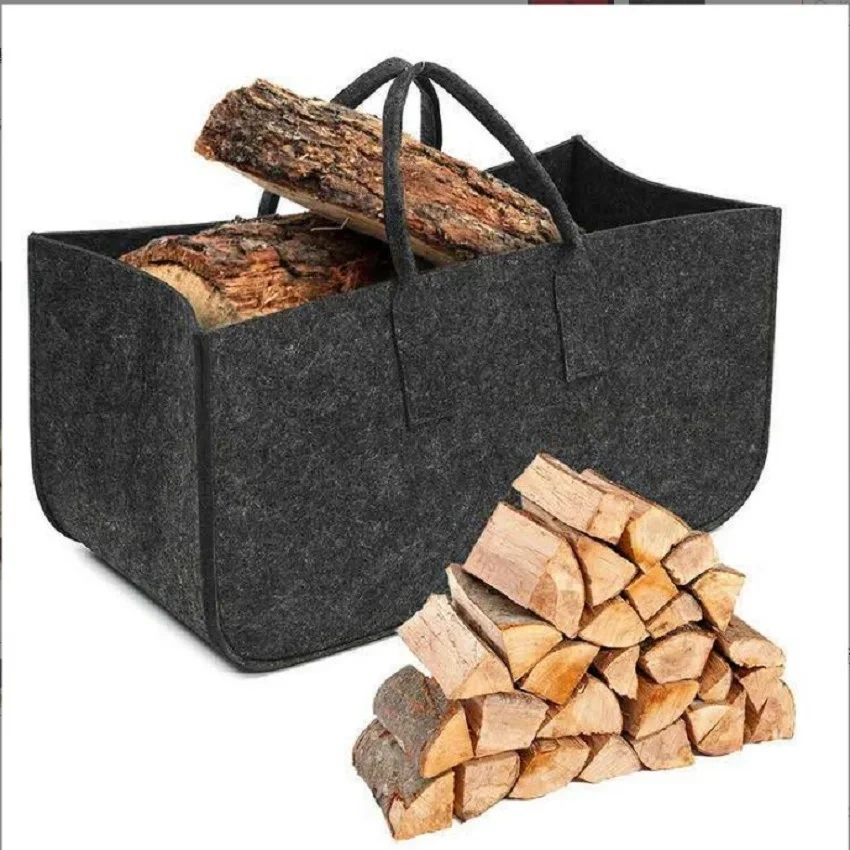 Progift Strong Durable Large Felt Firewood Carrying Bag