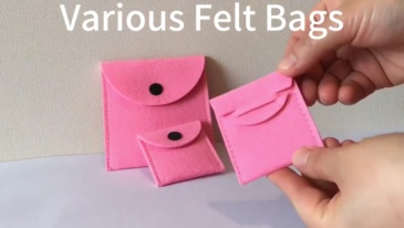 Progift Custom Cheap Small Promotion Felt Cosmetic Coin Bag with Snap Button