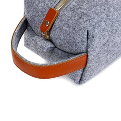 Quà tặng cho phù rể, bố, chất lượng cao, có thêu tên, nỉ du lịch, nam, túi đựng đồ vệ sinh cá nhân bằng da tùy chỉnh