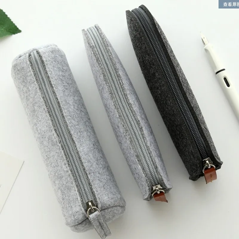 Satisfaction Guarantee Quality Certification Skillful Manufacture Compact Robust Practical Versatile Felt Pencil Cosmetic Pouch