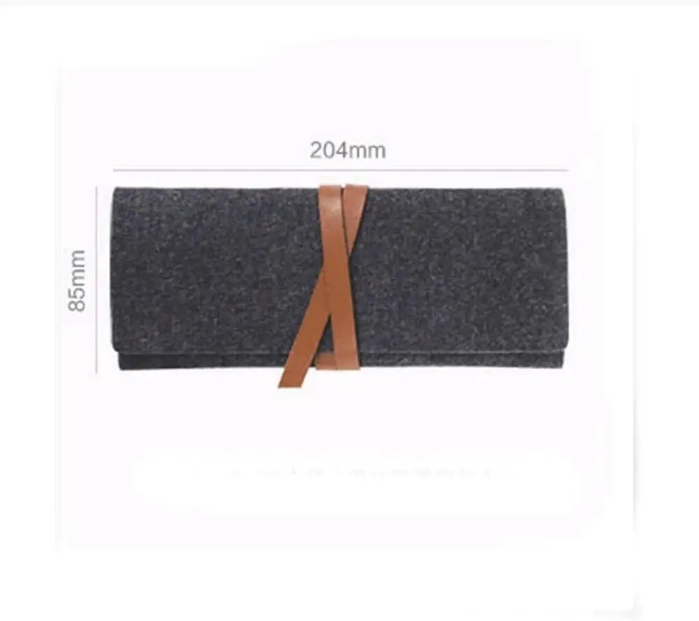 BSCI low price wholesale business used soft touch mini pocket cosmetic pouch custom logo felt pen holder pencil cases
