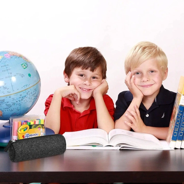 Progift Custom Fashion Cylinder Promotion Felt Pencil Bag with Zipper