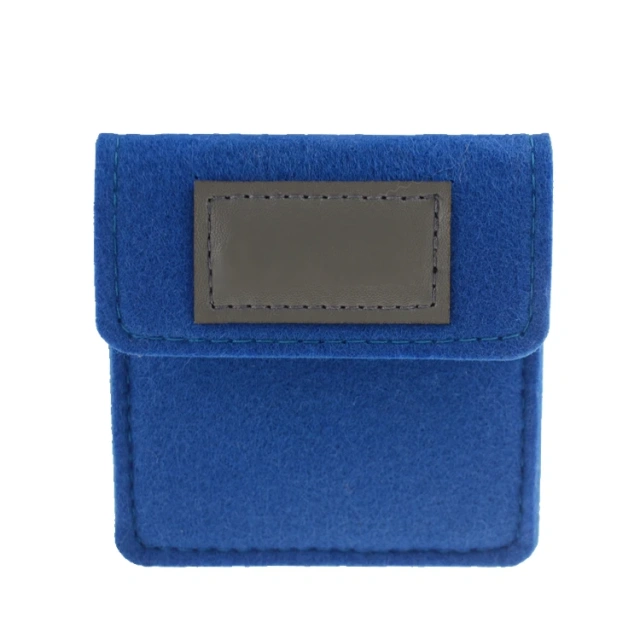 Bolsa de moedas de feltro personalizada, porta-troca para homens e mulheres, carteiras de poliéster, bolsas de feltro