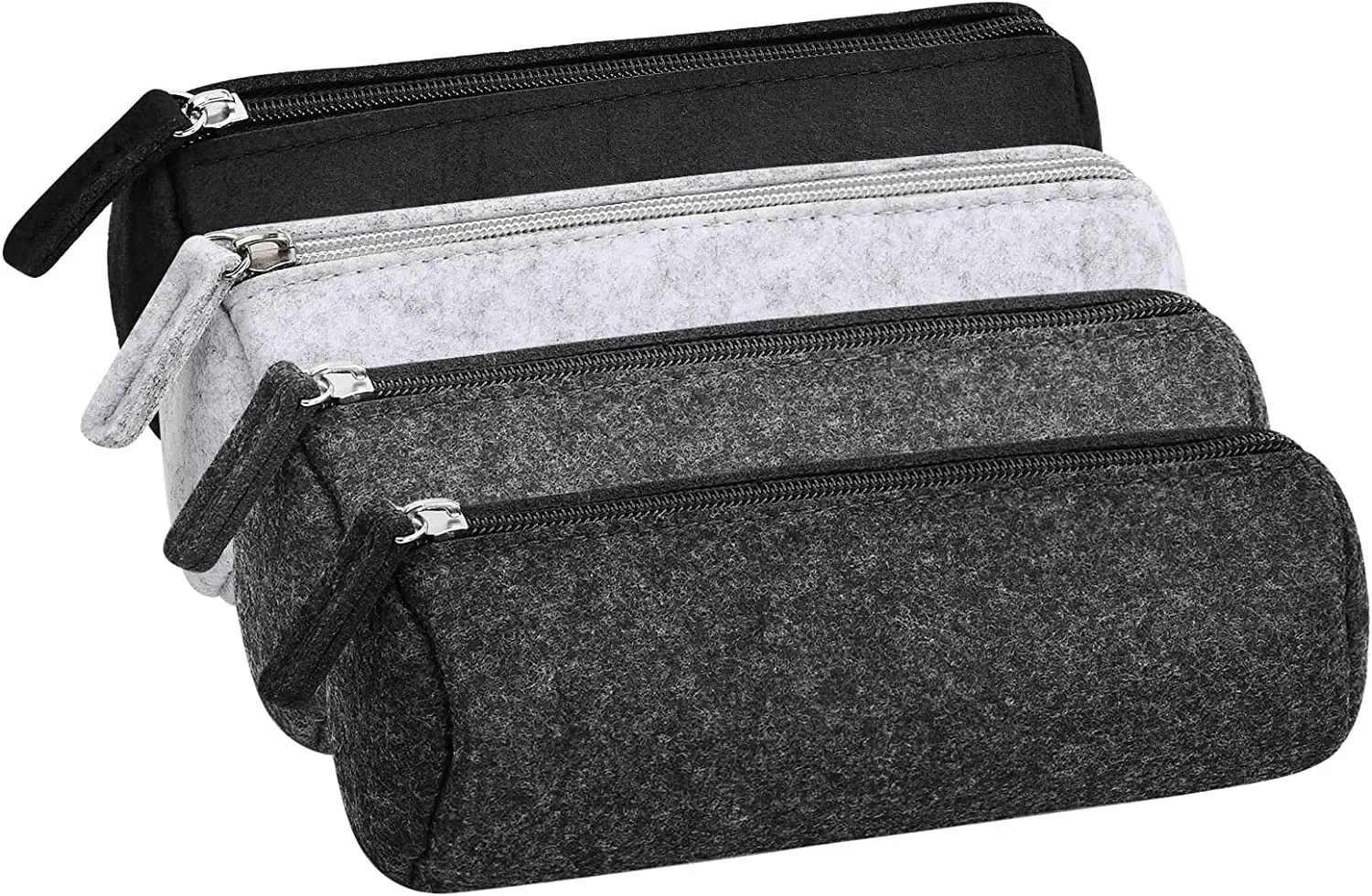 Progift Custom Fashion Cylinder Promotion Felt Pencil Bag with Zipper