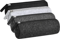 Progift Custom Fashion Cylinder Promotion Felt Pencil Bag with Zipper