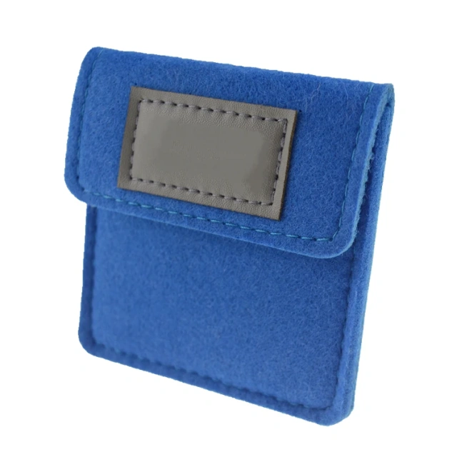 Bolsa de moedas de feltro personalizada, porta-troca para homens e mulheres, carteiras de poliéster, bolsas de feltro