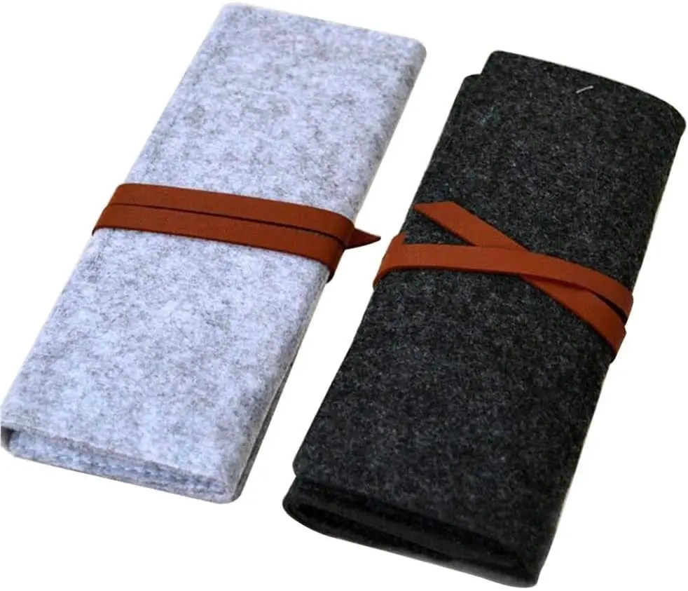 BSCI low price wholesale business used soft touch mini pocket cosmetic pouch custom logo felt pen holder pencil cases