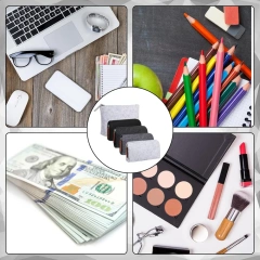 Hộp đựng bút chì nỉ nhiều màu tùy chỉnh bán chạy nhất, mỹ phẩm du lịch, đồ dùng vệ sinh cá nhân, đồ trang điểm, hộp đựng bút và đồ dùng văn phòng phẩm