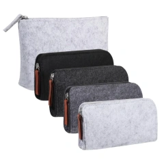 Hộp đựng bút chì nỉ nhiều màu tùy chỉnh bán chạy nhất, mỹ phẩm du lịch, đồ dùng vệ sinh cá nhân, đồ trang điểm, hộp đựng bút và đồ dùng văn phòng phẩm