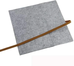 حقيبة مستحضرات تجميل صغيرة ناعمة الملمس مستعملة للبيع بالجملة بسعر منخفض من BSCI، حامل أقلام من اللباد بشعار مخصص، علب أقلام