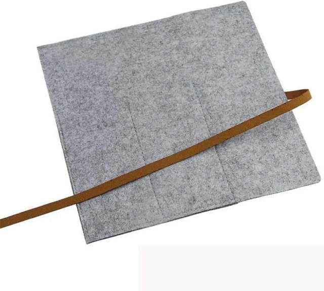 حقيبة مستحضرات تجميل صغيرة ناعمة الملمس مستعملة للبيع بالجملة بسعر منخفض من BSCI، حامل أقلام من اللباد بشعار مخصص، علب أقلام