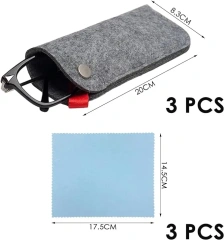 étui à lunettes de soleil rigide en feutre pliable de taille personnalisée à bas prix