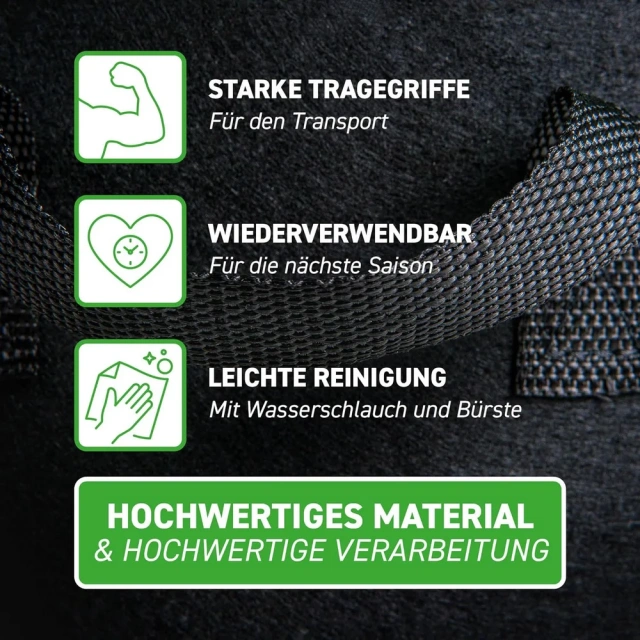 Sac de culture de plantes en tissu non tissé rond durable de taille personnalisée en feutre polyester noir vert pour parterre de légumes pot de fleurs balcon terrasse