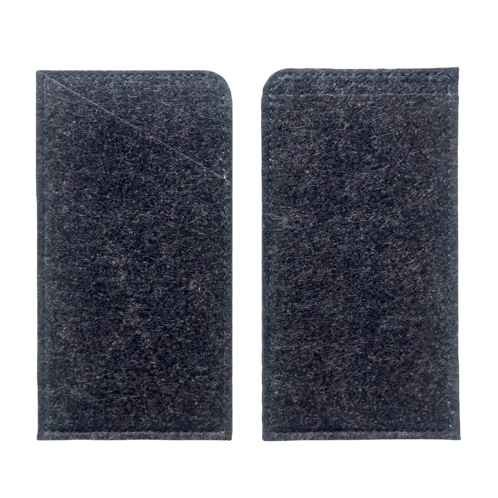 wholesale custom felt pocket 2mm 3 layers carrying out felt bag eyeglassed phone case cover Capsule case
