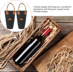 Sac de transport pour bouteille d'eau en feutre non tissé avec logo personnalisé en vrac, sac cadeau pour refroidisseur de vin pour voyage, pique-nique, plage