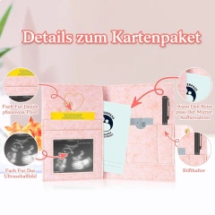 حقيبة Mutterpass ذات غطاء من اللباد المطرز باللون الذهبي والمخصصة مع زر كبس