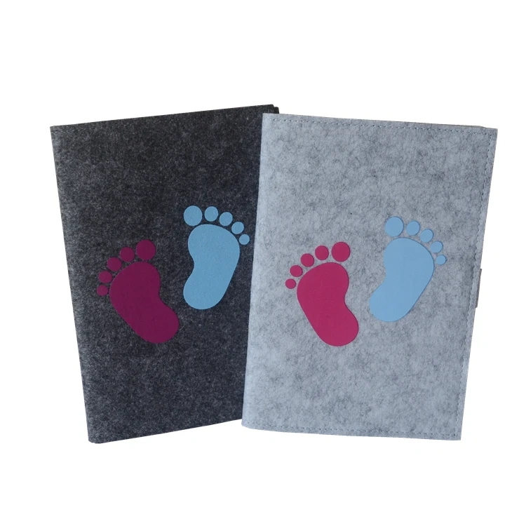 Hot Selling Maternity Felt Fabric Notebook Cover Protector Passport Cover Wallet and Card Holders