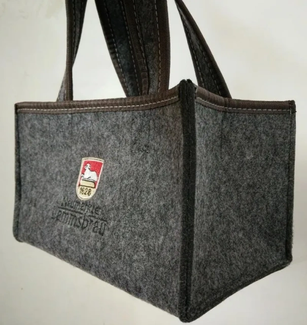 bán buôn tùy chỉnh 24x16x16cm túi giữ lạnh 6 túi đựng rượu vang đỏ vải nỉ không dệt túi đựng chai bia nước cho lễ hội Oktoberfest