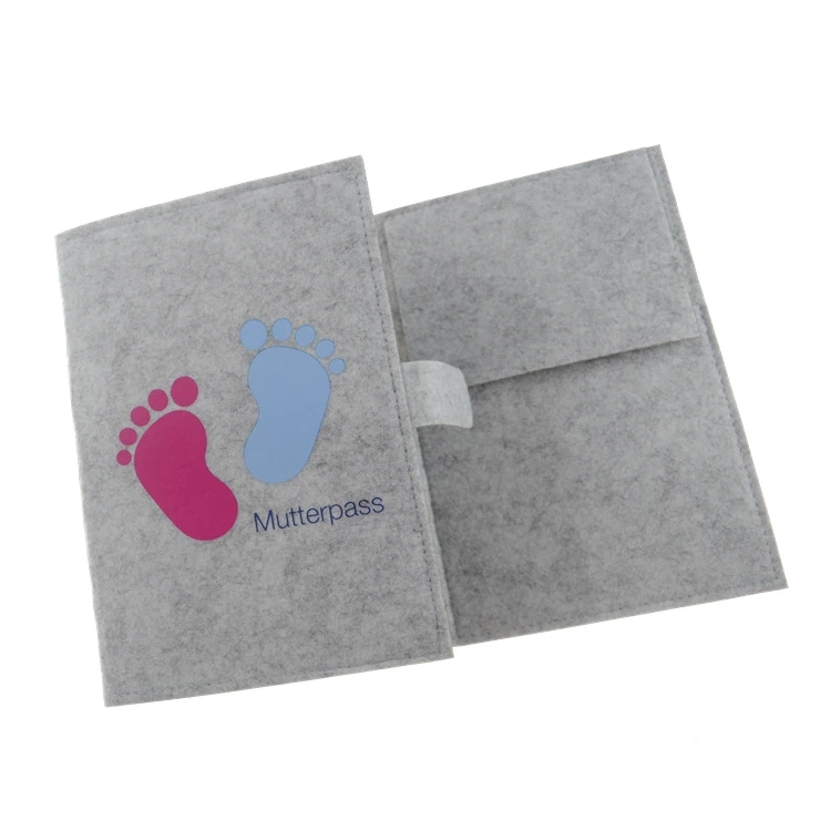 Cheap Promotion Custom Felt Maternity Log Mutterpass Cover