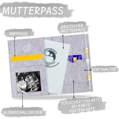 حقيبة حمل جديدة مصنوعة من اللباد مخصصة للأمهات الحوامل