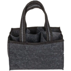 túi xách tay bán buôn bán chạy hàng mới về cảm thấy đơn giản du lịch tái sử dụng tùy chỉnh in 6 chai rượu túi tote