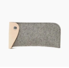 vente en gros drôle unisexe coloré transportant mince en cuir souple feutre étui à lunettes pliable pochette à lunettes de soleil pour enfants