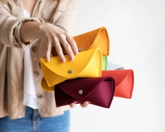 cheap bulk buy multifunction travel outdoors personalized wool felt sunglasses glasses case storage eyewear holder