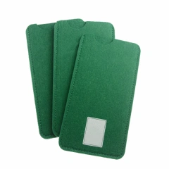 أغلفة هواتف محمولة مصنوعة من البوليستر المثقوب بإبرة RPET مطبوعة بشعار ملون حسب الطلب لجميع الهواتف هدية ترويجية بالجملة