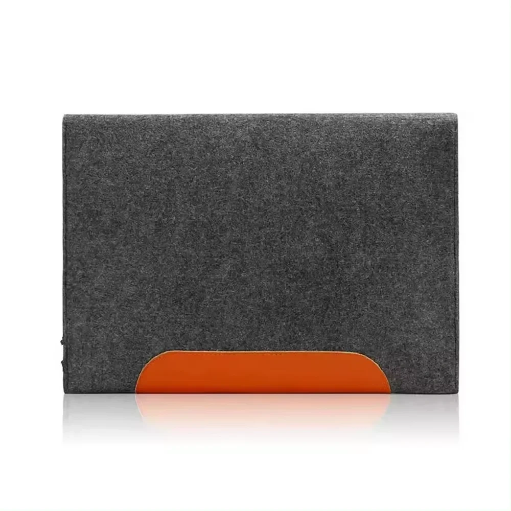 Custom logo business A4 size file holder laptop computer messenger pouch envelope sleeve felt document cover handbag for women