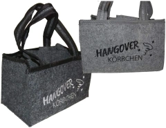 customized eco friendly carrying felt six pack beer wine gift bag water drink bottle sleeve carrier