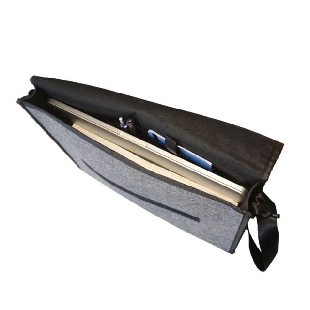 Sac à bandoulière unisexe en feutre avec logo personnalisé pour facteur, mallette pour ordinateur portable, sac à bandoulière pour hommes et femmes avec bandoulière réglable