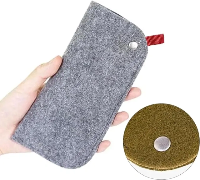 2024 modern high quality logo fair trade ethically handmade felt glasses case sublimation protective eyeglass cover