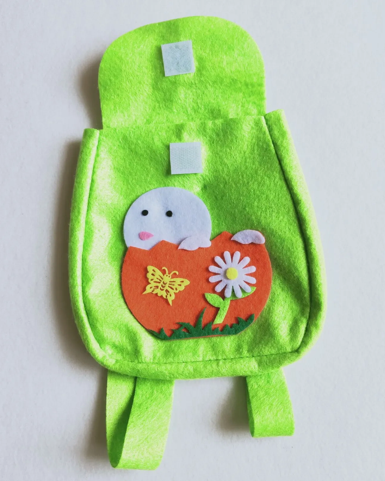 2024 Reusable Felt Bag with Handle for Easter Egg Candy Storage Spring Party Baby Shower Favors Decorations Felt Handbag