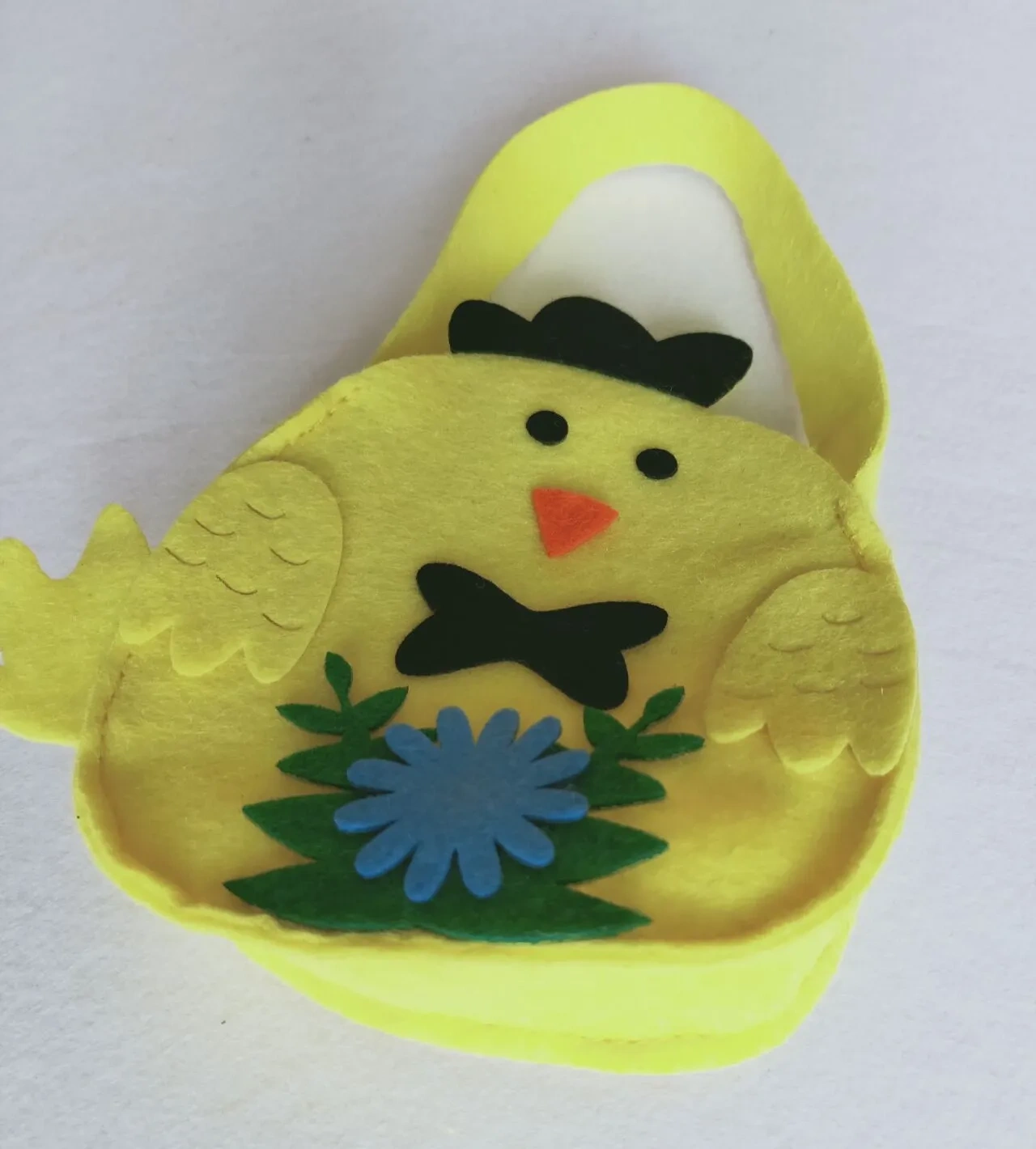 2024 Reusable Felt Bag with Handle for Easter Egg Candy Storage Spring Party Baby Shower Favors Decorations Felt Handbag