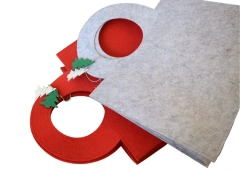 Sac cadeau de Noël en feutre décoratif personnalisé pour enfant 2025