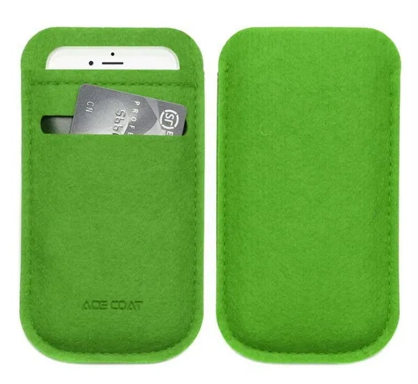 Feutre de polyester RPET recyclé, coque arrière de téléphone portable pour fille mignonne personnalisée pour tous les téléphones, cadeau de promotion en gros