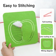 مجموعة أدوات خياطة لوحة تطريز من اللباد للأطفال من مونتيسوري