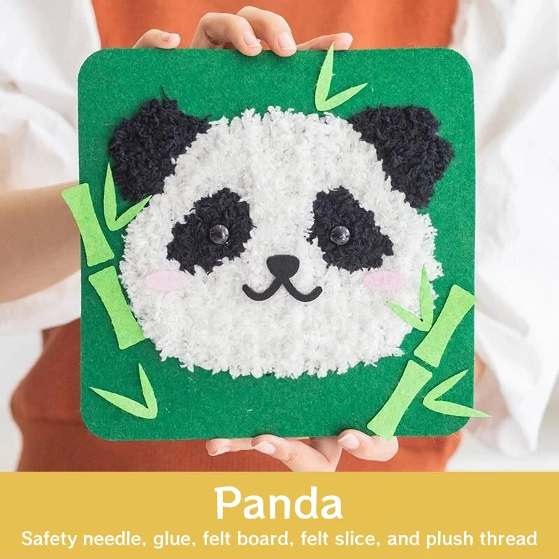 Montessori Enlightenment Toy Embroider Felt Board Sewing Kit