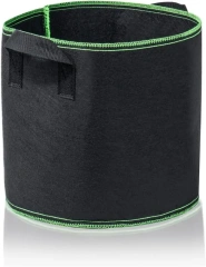 giá rẻ mua số lượng lớn thời trang thùng chứa nặng vải không dệt dày túi trồng cây trong vườn chậu đất lá cây có tay cầm