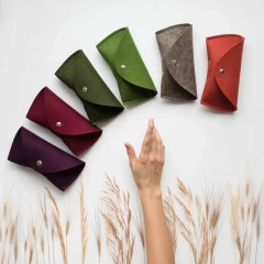 cheap bulk buy multifunction travel outdoors personalized wool felt sunglasses glasses case storage eyewear holder