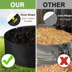 achat en gros pas cher de nouveaux pots de fleurs surélevés en tissu robuste et personnalisé de grande taille pour jardin de pommes de terre et légumes